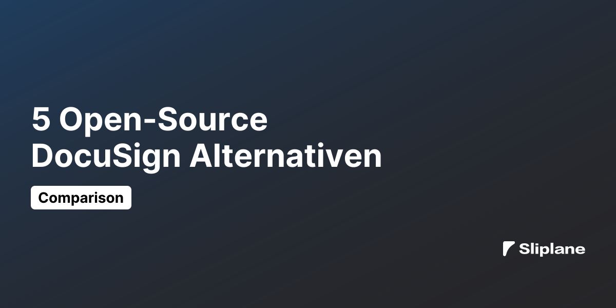5 Open-Source DocuSign Alternativen